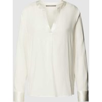 (The Mercer) N.Y. Bluse mit V-Ausschnitt in unifarbenem Design in Offwhite, Größe 40 von (The Mercer) N.Y.