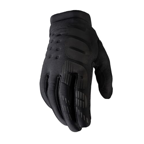 100 Percent Damen Brisker 100% Women's Glove Grey Lg Handschuh für besondere Anlässe, Black Y Gris, Mediano von 100%