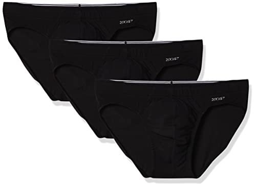 2(x)ist)IST Herren-Slip, Baumwolle, Stretch, 3er-Pack - Schwarz - Large von 2(x)ist