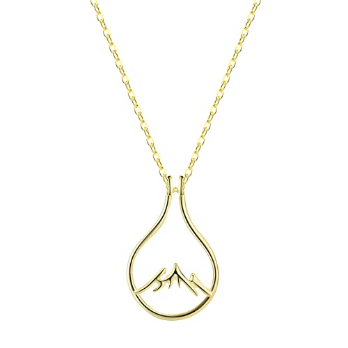 2022 Anhänger Exquisite Halskette Hängering Mode Halskette Damen Schmuck Geschenke für Sie Ketten Anzug (Gold, One Size) von 2022