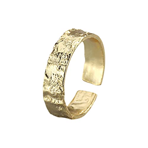 2022 Persönlichkeitsring Design Ring Geometrische Form Quadratischer Ring Verstellbarer Wickelring Minimalistischer Ring Geschenk Ringe Set Für Damen Schlicht (Gold, One Size) von 2022