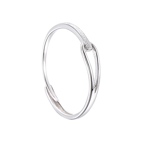 2022 S925 Silberring Weiblich Einfacher Ring Temperament Offener Ring Geeignet für alle Arten von Szenen Garten Ringe Kinder (Silver, One Size) von 2022
