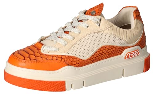 2Go Fashion Damen 8971-302 Sneaker, orange/beige, 36 EU von 2Go Fashion