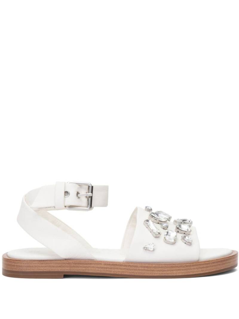 3.1 Phillip Lim Nadine Sandalen mit Kristallverzierung - Weiß von 3.1 Phillip Lim