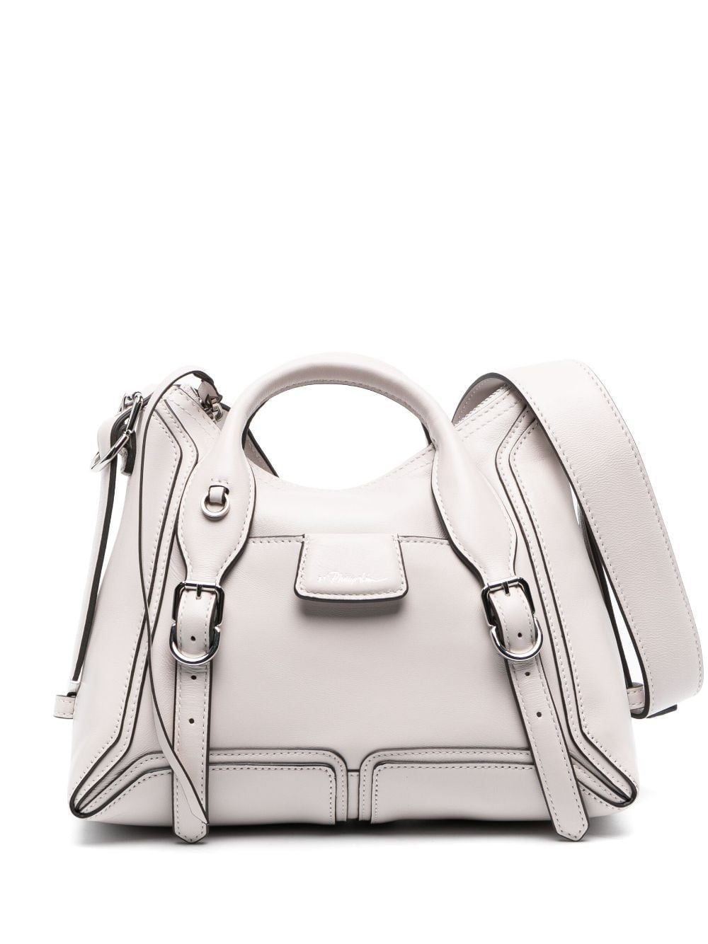 3.1 Phillip Lim Pashli Moto Satteltasche - Weiß von 3.1 Phillip Lim