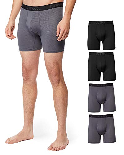 32 DEGREES Cool Herren 4er-Pack Active Mesh Quick Dry Performance Boxershorts - - Medium von 32º DEGREES