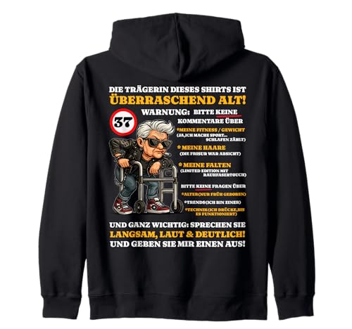 Geburtstag 37 Jahre Überraschend alt Frauen Sarkasmus lustig Kapuzenjacke Geburtstag 37 Jahre Überraschend alt Frauen Sarkasmus lustig Kapuzenjacke von 37 Geburtstag Lustiges Geburtstagsgeschenk Frau