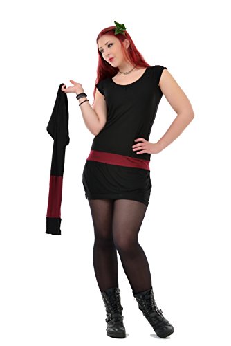 3Elfen Ballon Kleider kurzes Sommerkleid Damen schwarz mit Ballonrock Kurzarm M weinrot Ballonkleider 3Elfen Ballon Kleider kurzes Sommerkleid Damen schwarz mit Ballonrock Kurzarm M weinrot Ballonkleider von 3Elfen