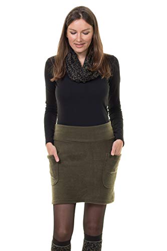 Winter Rock Fleece Minirock Mini Rock kurzer Rock Damen A Linie XL grün Winter Rock Fleece Minirock Mini Rock kurzer Rock Damen A Linie XL grün von 3Elfen