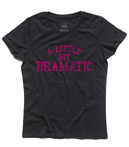 3styler Damen T-Shirt A Little Bit Dramatic Regina George Means Girls - Film Cult Shirt - Linie Classic - 100% Baumwolle 185 g/m², Schwarz , Medium von 3styler