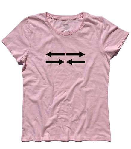 3styler T-Shirt für Damen, Motiv: Pfeile, Alchemy, Mark Knopfler – Music T-Shirt – Linie Classic – 100 % Baumwolle, 185 g/m², Rosa, X-Large von 3styler