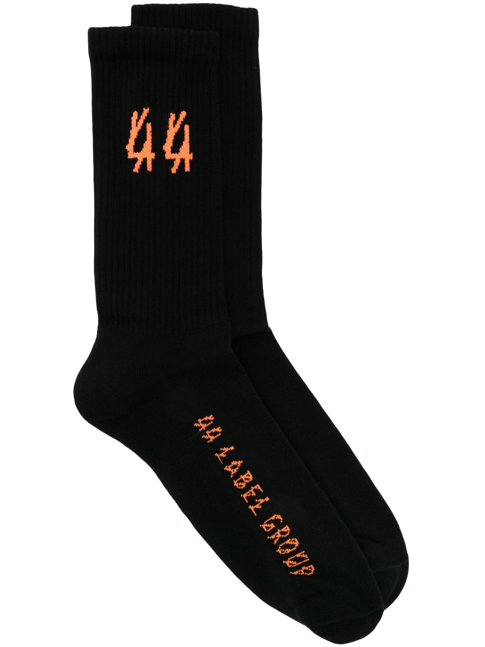 44 LABEL GROUP Socken mit Intarsien-Logo - Schwarz von 44 LABEL GROUP