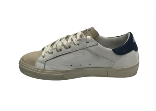 Scarpa uomo 4B12 sneakers in pelle/ scamosciato bianco/ beige/ bluette US24QB06 EVO-U11 43 von 4B12