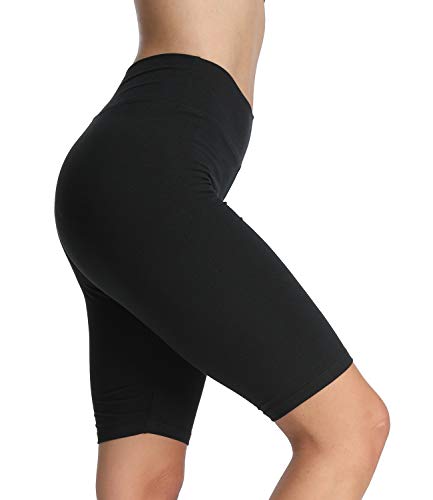 4How Sport Shorts Hosen Damen Radlerhose Schwarz Kurze Leggings Sporthose Jogginghosen Laufhose Fitness Yogahose Blickdicht,S von 4How