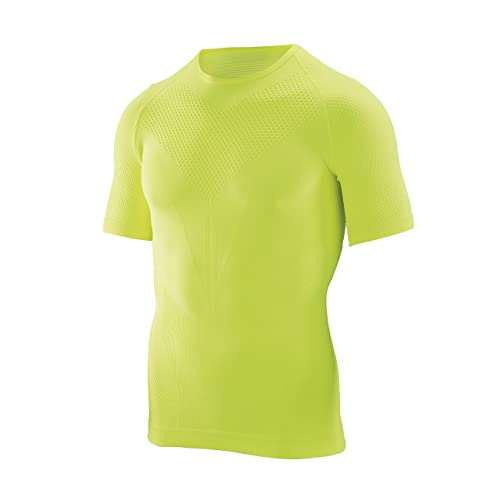 SCI Herren T-Shirt Funktionsunterwäsche Winddicht Kurzarm Gelb Laufshirt XTECH Größe XS von 4moto