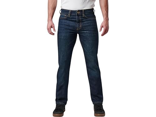 5.11 Defender-Flex Herren Jeans Straight Fit, 40X36, 74558, Dark Wash Indigo, 40W / 32L von 5.11