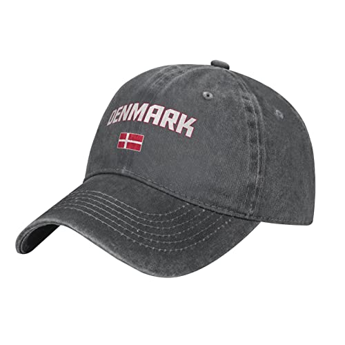 501 Damen Herren Distressed Basecap Dänemark-Flagge Dänen Cool Baseballkappe Atmungsaktiv Baseboard Baseballkappe Verstellbar Baseballmütze Für Kletter Laufen Reisen von 501