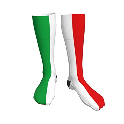 501 Italia Italien Italienische Flagge Herren Damen Wandersocken Schweißableiten Trekkingsocken Antiblasen Arbeitssocken Arbaitsocken Für Outdoor Trekking Laufen von 501