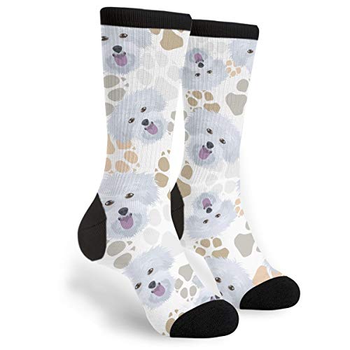 501 Malteser Hund Herren Damen Wintersocken Gepolstert Arbaitsocken Rutschfeste Arbeitssocken Für Wandern Trekking Outdoor von 501