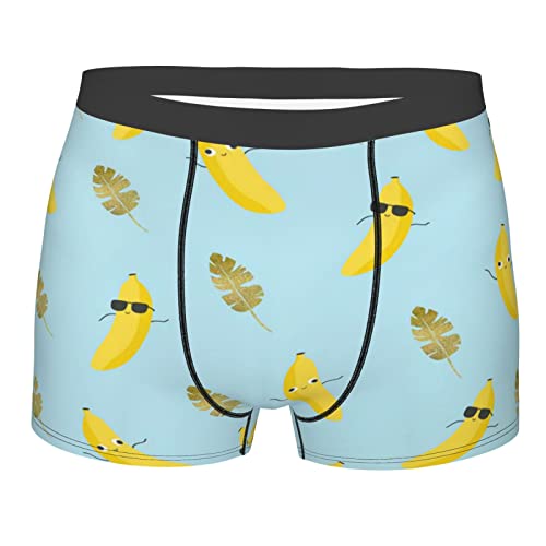 501 Süße Banane Ba Nana NA Herren Unterhosen Bequeme Retroshorts Weich Funktionsunterwäsche Mit Stretch Underwear L von 501