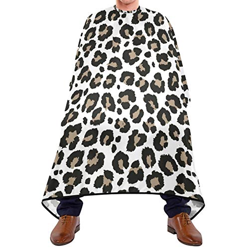 Friseurumhang 140x168cm, Leopard Geparden Druck Professionelle Friseure Kleid Wasserdicht Friseur Umhänge Mode Unisex Friseure Kleid, Für Färben, Friseursalon, Erwachsene von 501