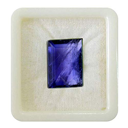 55Carat natürlicher zertifizierter Iolith-Edelstein, loser Edelstein, 4,25 Carat, 3,86 Carat rechteckige Form, Neeli-Geburtsstein, Chakra-Heilstein, Shukra-Stein, Kunst- und Bastelbedarf 55Carat natürlicher zertifizierter Iolith-Edelstein, loser Edelstein, 4,25 Carat, 3,86 Carat rechteckige Form, Neeli-Geburtsstein, Chakra-Heilstein, Shukra-Stein, Kunst- und Bastelbedarf von 55Carat