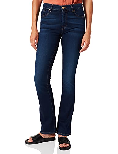 7 For All Mankind Damen Bootcut Rinsed Blue Jeans, Dark Blue, 30W 30L EU von 7 For All Mankind