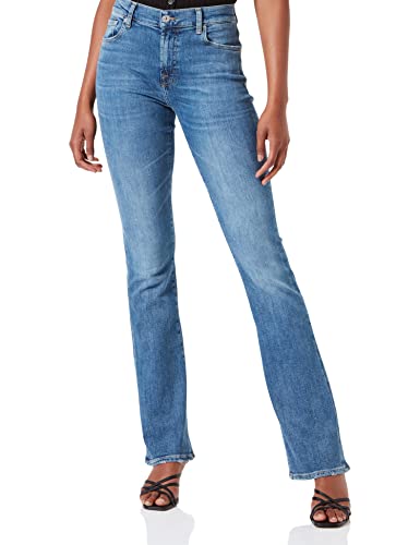 7 For All Mankind Damen Bootcut Slim illusie Jeans, Light Blue, 25W / 25L EU von 7 For All Mankind