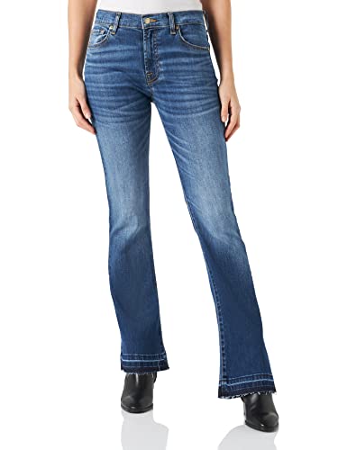 7 For All Mankind Damen Bootcut Tailorless Millennium Jeans, Dark Blue, 27 EU von 7 For All Mankind