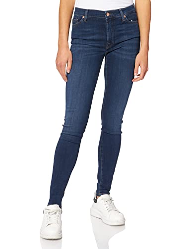 7 For All Mankind Damen HW Skinny Jeans, Dark Blue, 25W / 29L von 7 For All Mankind