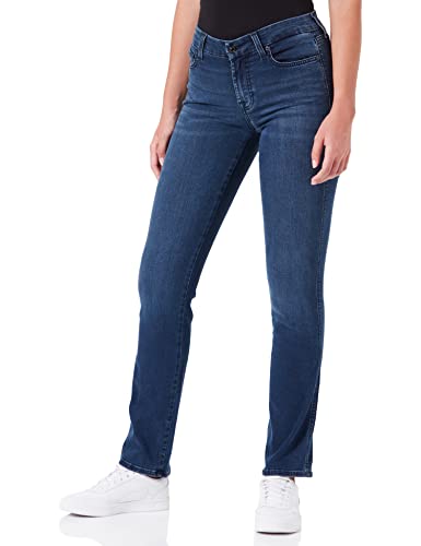 7 For All Mankind Damen Kimmie Straight Bair Eco Jeans, Dark Blue, 25W / 25L EU von 7 For All Mankind