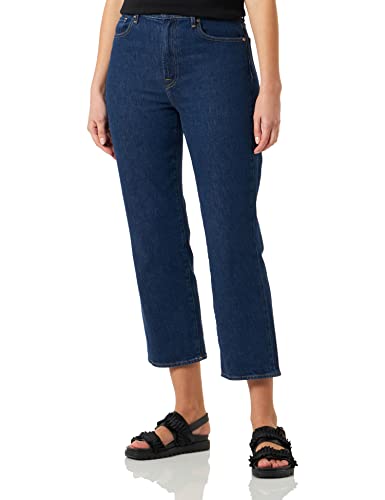 7 For All Mankind Damen Logan Stovepipe Deep Dive Jeans, Dark Blue, 29 EU von 7 For All Mankind