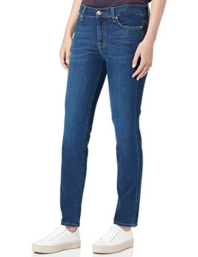 7 For All Mankind Damen Roxanne Bair Eco Jeans, Dark Blue, 31W / 31L EU von 7 For All Mankind