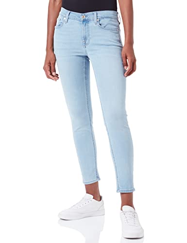 8 For All Mankind Damen The Ankle Skinny Bair Eco Jeans, Light Blue, 23 von 7 For All Mankind
