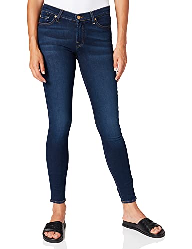 7 For All Mankind Damen The Skinny Rinsed Blue Jeans, Dark Blue, 31W 30L EU von 7 For All Mankind