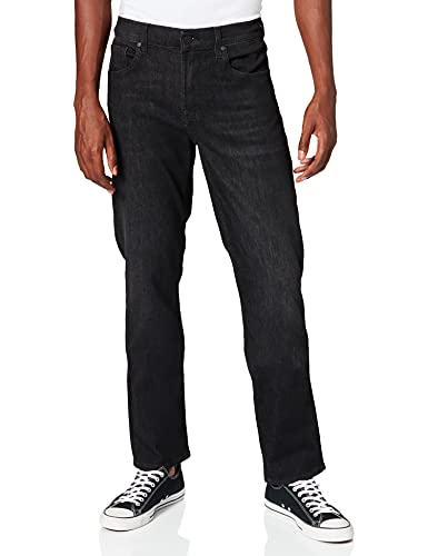 7 For All Mankind Herren Slimmy Luxe Performance Eco Rinse Black Jeans, Black, 31W 30L EU von 7 For All Mankind