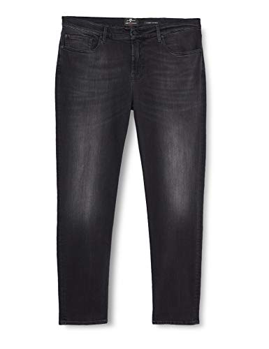 7 For All Mankind Herren Slimmy Tapered Fit Jeans, Schwarz (Black 0bb), 30W / 32L von 7 For All Mankind