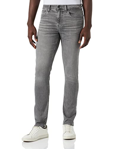 7 For All Mankind Herren Slimmy Tapered Luxe Performance Eco Stone Jeans, Grau, 40 EU von 7 For All Mankind