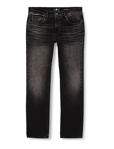 7 For All Mankind Herren The Straight Thunder Jeans, Schwarz, 33 EU von 7 For All Mankind