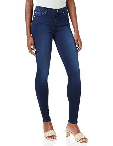 7 For All Mankind Damen Hw Skinny Jeans, Blau (Mid Blue Rl), 32W / 30L EU von 7 For All Mankind