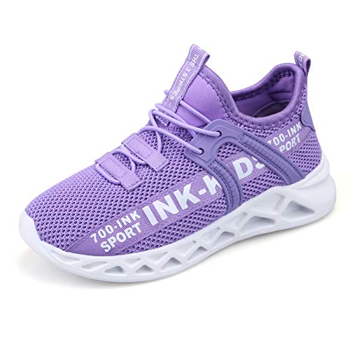 700-INK Sportschuhe Mädchen Turnschuhe Kinder Laufschuhe Atmungsaktiv Sneakers Running StraßEnlaufschuhe Outdoor Kinderschuhe Leicht Violett Etikett Größe 34 = 34EU 700-INK Sportschuhe Mädchen Turnschuhe Kinder Laufschuhe Atmungsaktiv Sneakers Running StraßEnlaufschuhe Outdoor Kinderschuhe Leicht Violett Etikett Größe 34 = 34EU von 700-INK