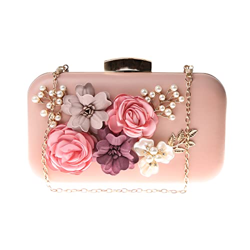 7VSTOHS Abend-Clutch-Geldbörsen für Frauen Blumen Elegante Hochzeits-Clutch-Tasche von 7VSTOHS