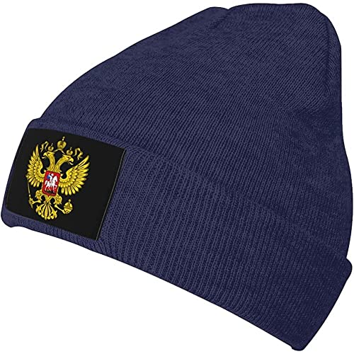 850 Strickmützen Wappen Von Russland Wintermütze Unisex Winter Hüte Grobstrick Cuffed Plain Hat Für Outdoor Geschenke Herren von 850