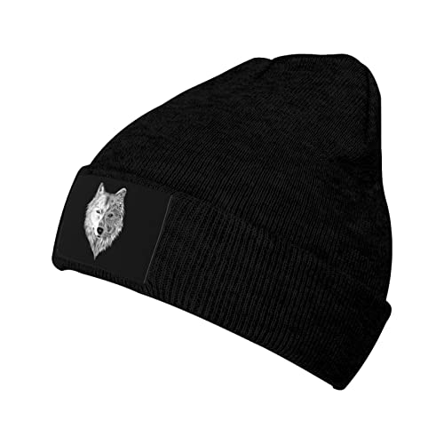 874 Beanie Mütze Große Wölfe Cuffed Hats Klassisches Wintermütze Bequeme Beanie Hat Für Running Skifahren Wandern von 874