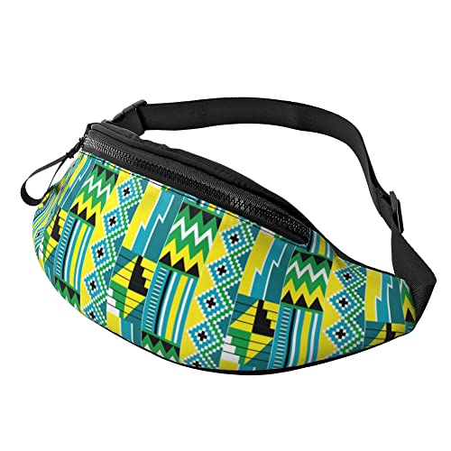 Bauchtasche Afrikanisches Muster Unisex Gürteltasche Mode,Multifunktionale Sport Gürteltasche Für Wandern Reisen Herren 14X35Cm von 874