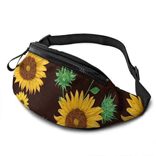 Bauchtasche Gelbe Sonnenblume Unisex Waist Fanny Pack Multifunktionale,Stylisch Gürteltasche Für Hundetraining Herren Wandern 14X35Cm von 874