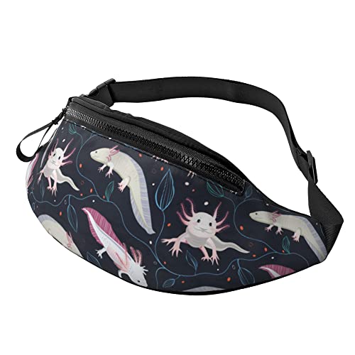 Brusttasche Zarte Axolotl Unisex Bauchtasche Verstellbarer,Große Kapazität Schultertaschen Für Joggen Aktivitäten Herren 14X35Cm von 874