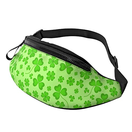 Gürteltasche Schöne Frühlingskleeblätter Unisex Bauchtasche Stylisch,Große Kapazität Umhängetaschen Für Aktivitäten Herren Fitness 14X35Cm von 874