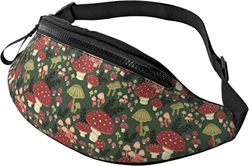 Gurttasche Pilzdruck Unisex Bauchtasche Mode,Stylisch Umhängetaschen Für Spazieren Herren Aktivitäten 14X35Cm von 874