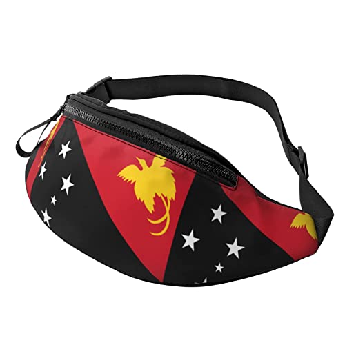 Handytasche Tasche Flagge Von Papua-Neuguinea Unisex Umhängetaschen Mode,Stylisch Taillentasche Für Aktivitäten Herren Reisen 14X35Cm von 874